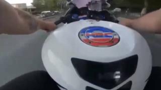 Fatih'te motosiklet sürücüsünün öldüğü kaza kamerada