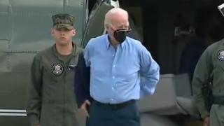 ABD Başkanı Biden ceketini giyemedi