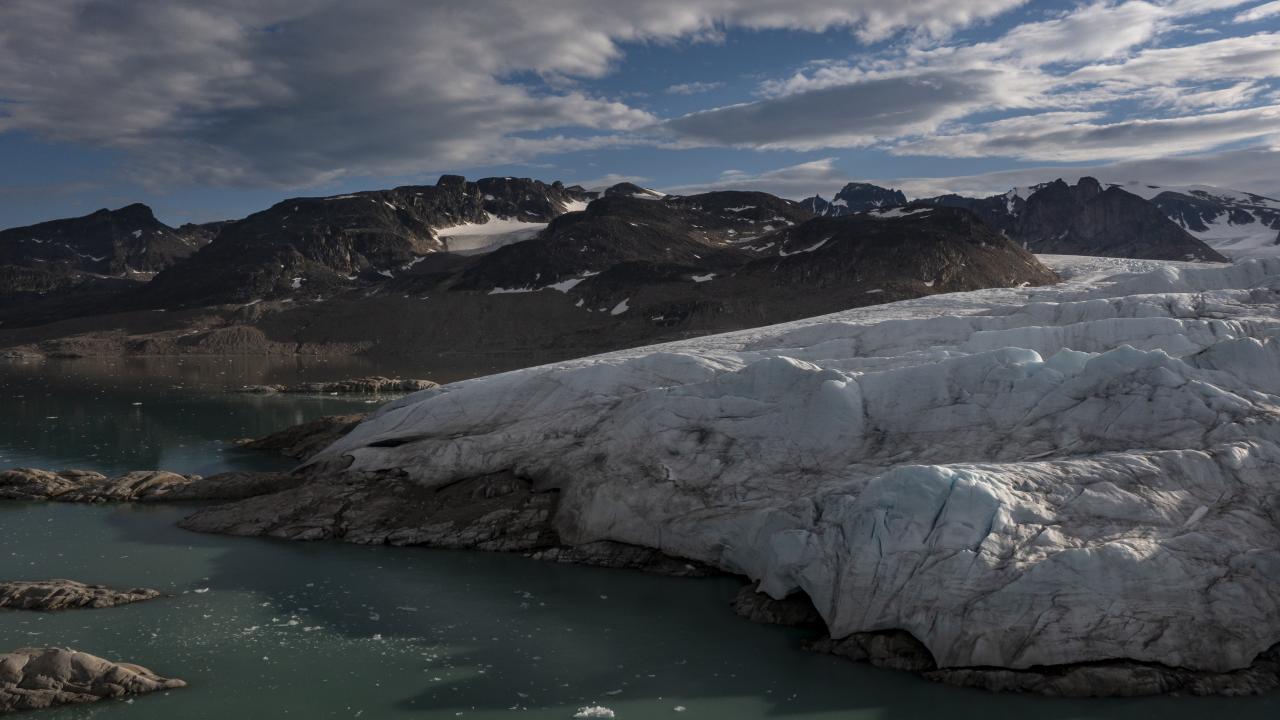 Structures de glace de mer qui empêchent le monde d'entrer dans une ère glaciaire