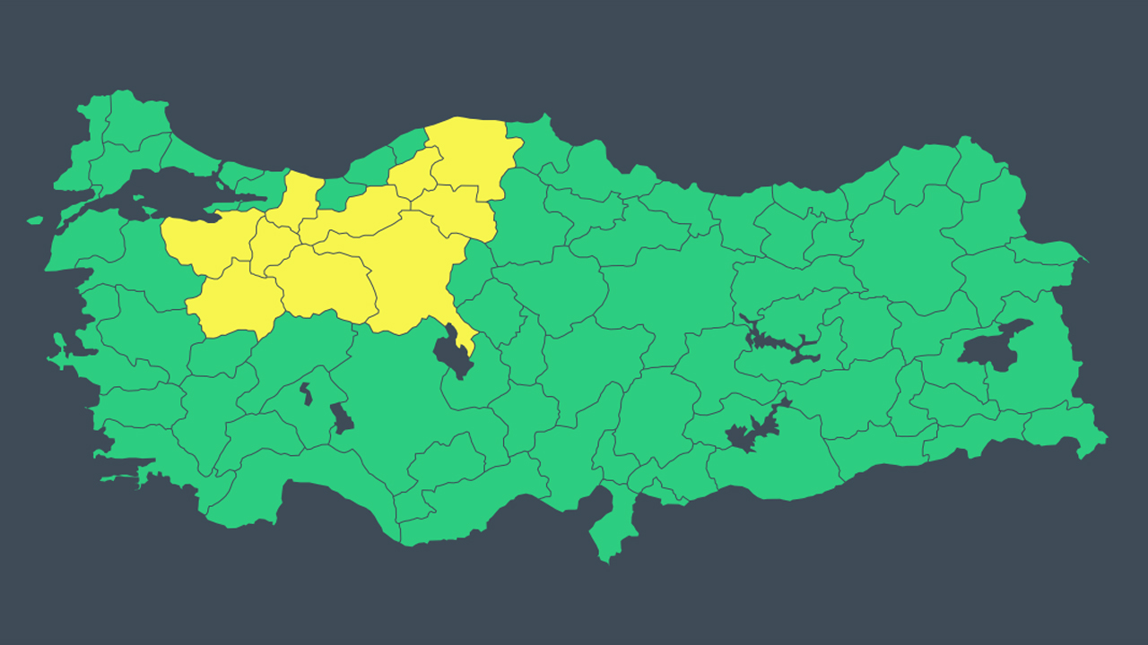 METEOROLOJİ`DEN `SARI` UYARI