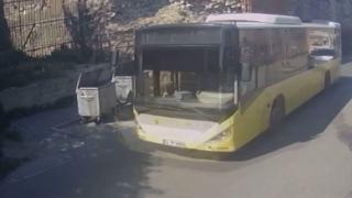 İETT otobüsü yayaya çarpıp yoluna devam etti