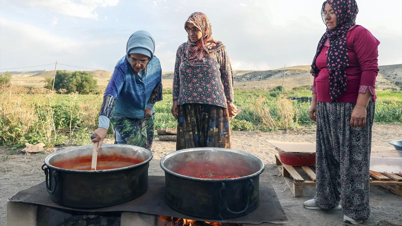 Kışlık menemen yaptı
