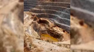 Eskişehir'deki 20 bin onsluk altın sahasında kontrollü patlatma yapıldı