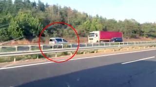 TEM'de tehlikeli yolculuk: Dakikalarca ters yönde ilerledi