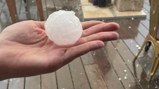 İspanya’da tenis topu büyüklüğünde dolu yağdı