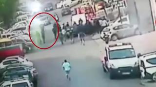 Kontrolünü kaybettiği aracıyla yayaya çarpıp kaçtı: O anlar kamerada