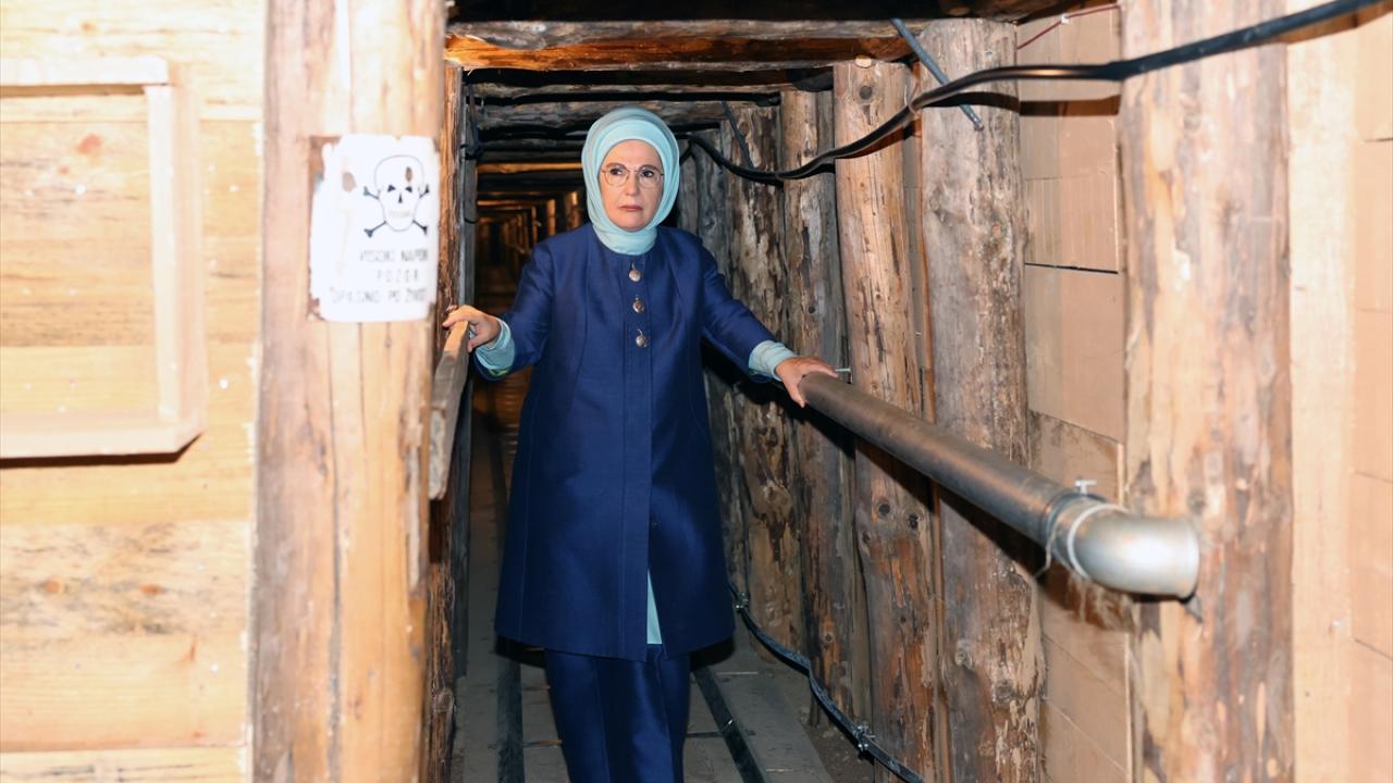 Emine Erdoğan, Bosna Savaşı'nın sembollerinden Umut Tüneli'ni ziyaret etti