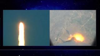 Blue Origin roketi düştü