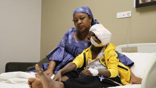 Tümörün yüzünü kapladığı Kamerunlu çocuk Gaziantep'te ameliyat edildi