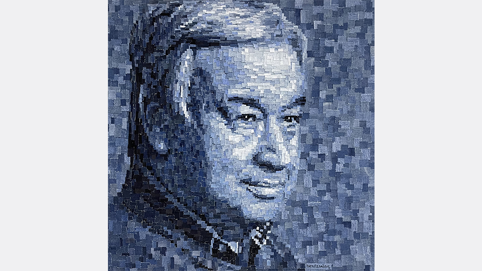 Guterres`e atık kumaştan tablo hediye edildi