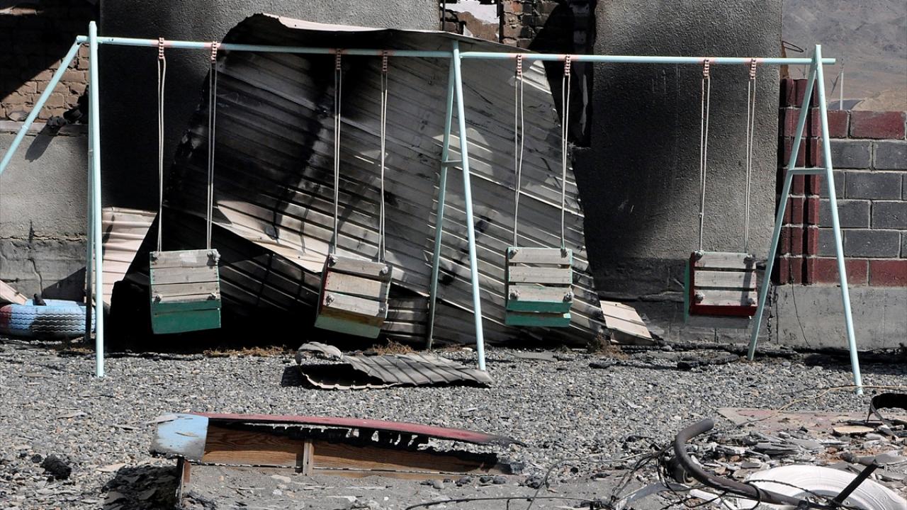 Türk hayırsever tarafından yapılan evler de zarar gördü