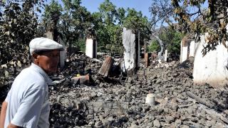 Kırgız-Tacik sınırındaki çatışmalardan etkilenen Dostluk köyü