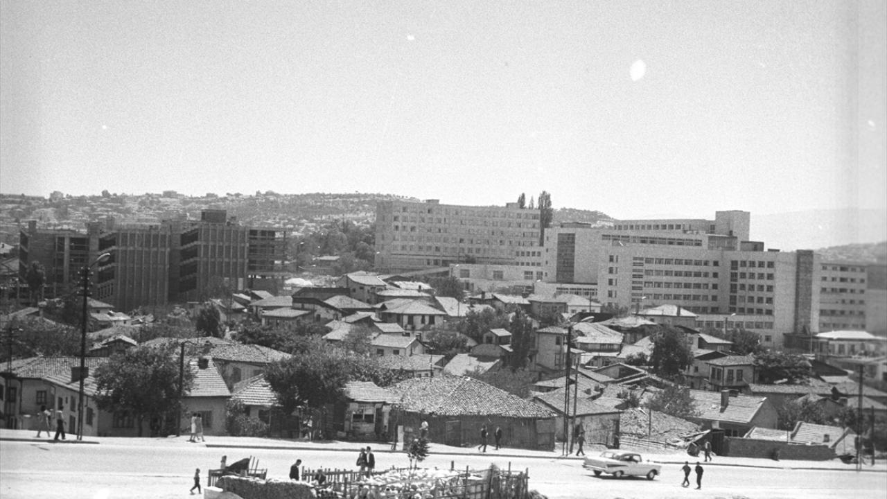 1967 yılında Hacettepe Üniversitesi`nin genel görünümü.(Arşiv)