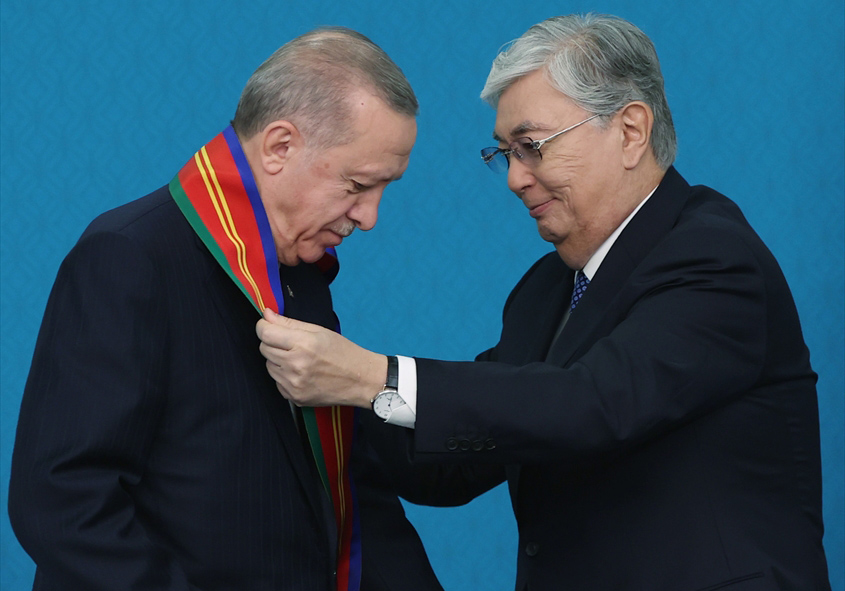 Cumhurbaşkanı Erdoğan`a "1. Derece Dostluk Madalyası"