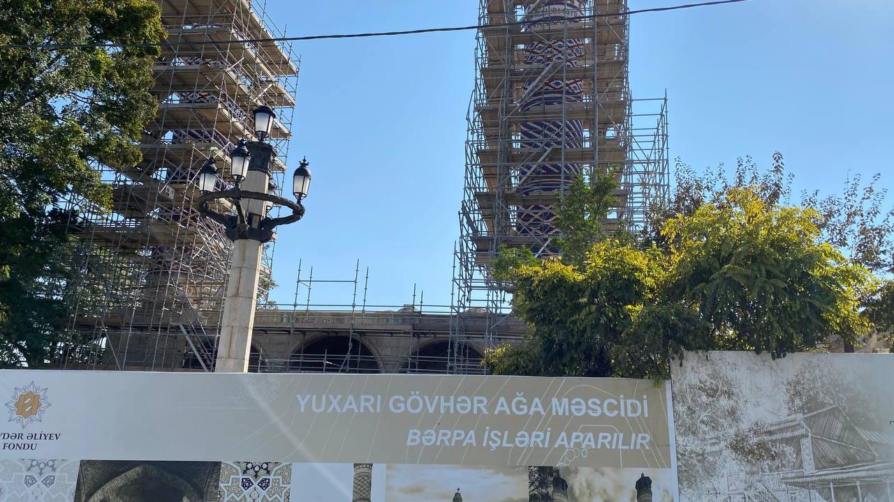 Gövhar Ağa Camii Restorasyonda