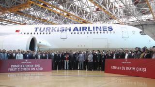 THY Teknik AŞ, ilk Airbus A350-900 tipi uçağın üs bakımını tamamladı