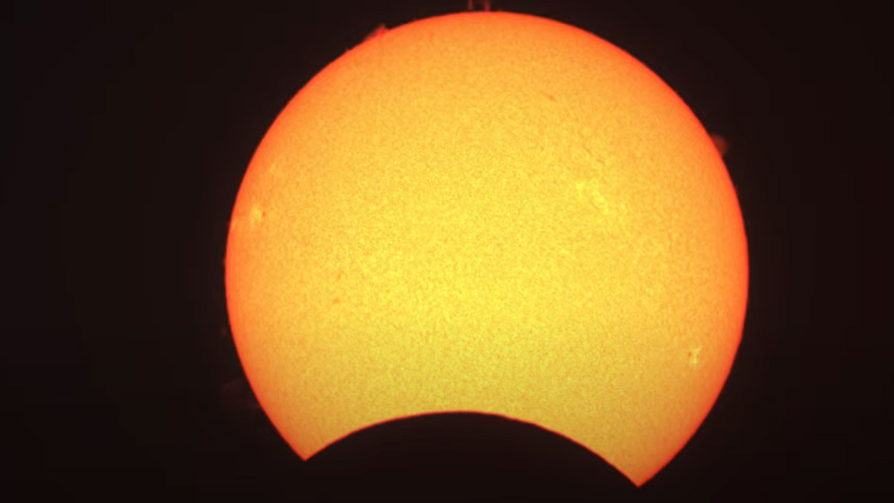 TÜBİTAK da Güneş tutulması görüntülerini paylaştı