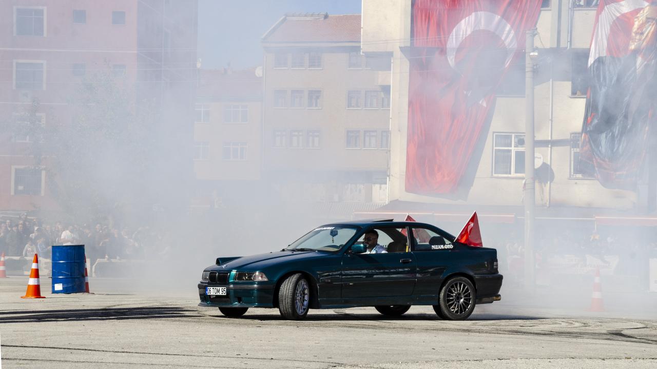 Kahramankazan'da drift festivali
