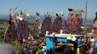 Guatemala'da Dev Uçurtma Festivali