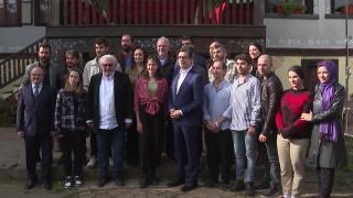 Kuzey Makedonya Cumhurbaşkanı Pendarovski'den Üsküp'teki 'Balkan Ninnisi' setine ziyaret