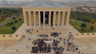 Atatürk'ün ebedi istirahatgahı Anıtkabir dronla görüntülendi