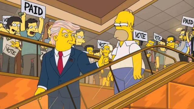 Simpsonlar, Trumpın 2024 başkan adaylığı öngördü iddiası