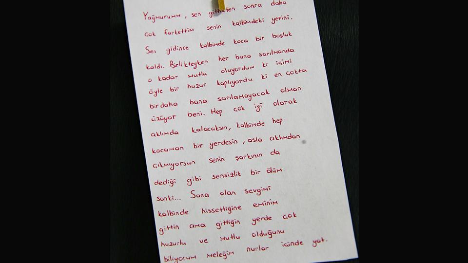 Sınıfta hüzünlü anlar yaşandı