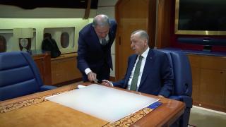 Cumhurbaşkanı Erdoğan'ın Pençe Kılıç Hava Harekatı emrini verdiği görüntüler