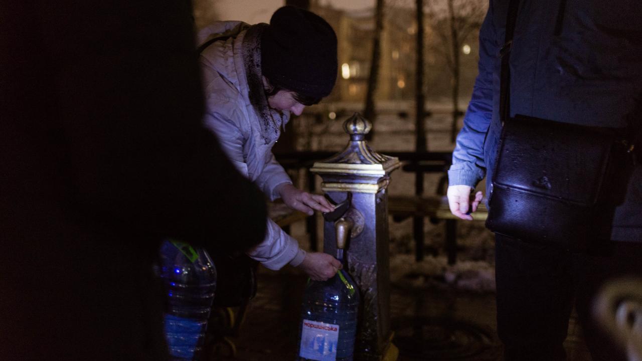 Kiev'de elektrik ve içme suyu sıkıntısı yaşanıyor