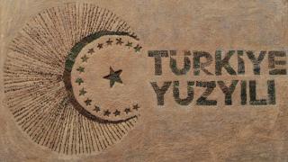 Binlerce fidanla "Türkiye Yüzyılı" logosu oluşturuldu