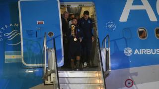 Arjantin milli takımı dünya kupası ile Buenos Aires'e geldi