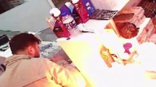 Telefon bataryasının patlama anı kamerada