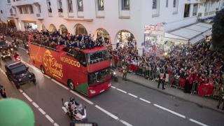 Faslılar, milli takımlarını coşkuyla karşıladı