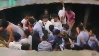 Dans pisti çöktü: 29 yaralı