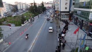 İstanbul'da EYT kuyruğu havadan görüntülendi