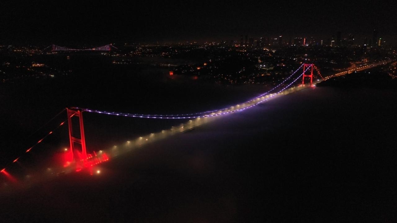 Boğazda gemi trafiği durduruldu