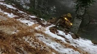 ATV ile uçurumdan yuvarlandı