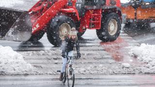 Slovenya'da yılın ilk karı yağdı