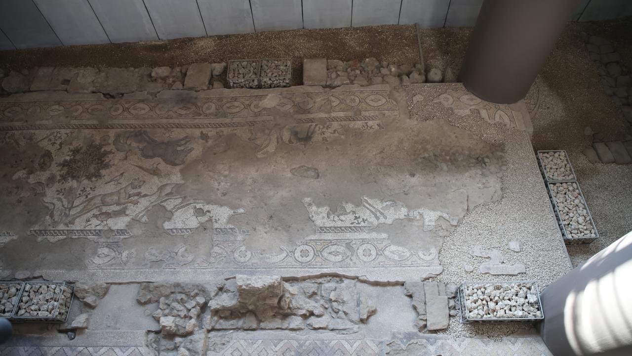 Üzümün önemi "Bağ Bozumu" mozaiğinde