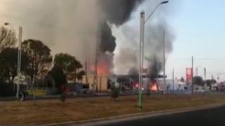 Meksika'da benzin istasyonunda patlama