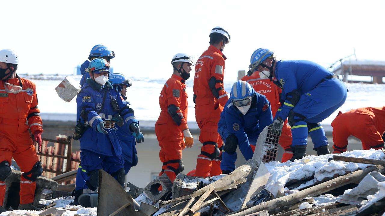 Kurtarma ekiplerinden teşekkür mektubu