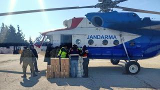 Gaziantep'te 532 köye helikopterle yardım malzemesi ulaştırıldı