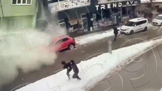 Afşin'de deprem anı KGYS kameralarında