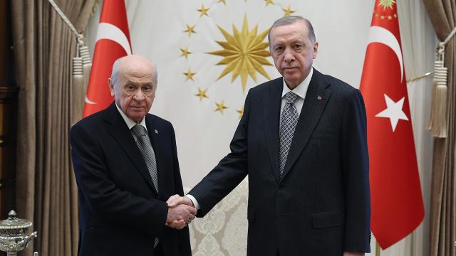 Cumhurbaşkanı Erdoğan, Devlet Bah&ccedil;eliyi kabul etti