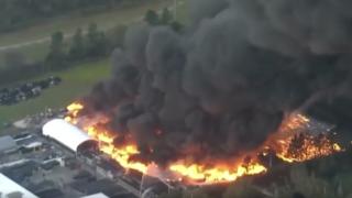 ABD'de depo yangını