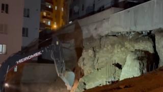 İnşaat çalışması nedeniyle hasar gören 2 bina boşaltıldı