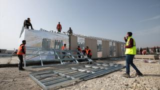 Adıyaman'da 15 bin kişilik geçici barınma alanında çalışmalar sürüyor