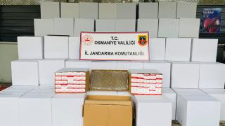 Osmaniye'de 1 milyon 296 bin makaron ele geçirildi