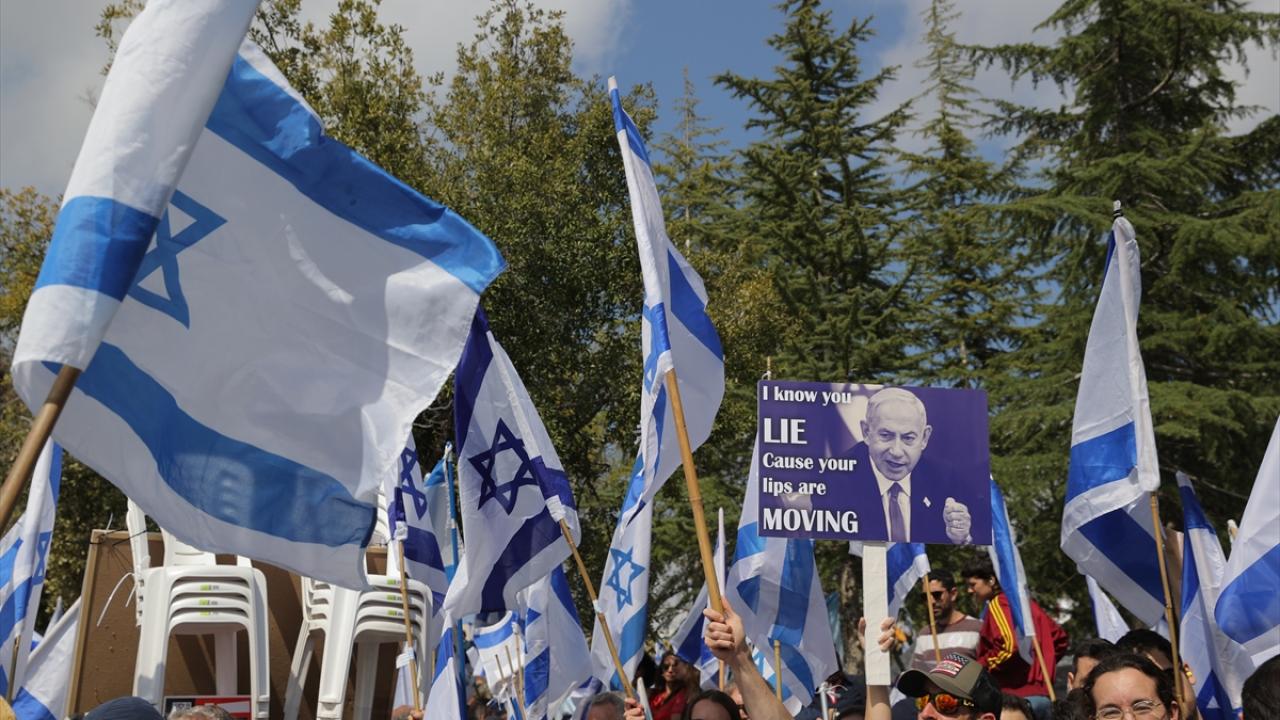 Netanyahu hükümetinin “yargı reformu” protestosu