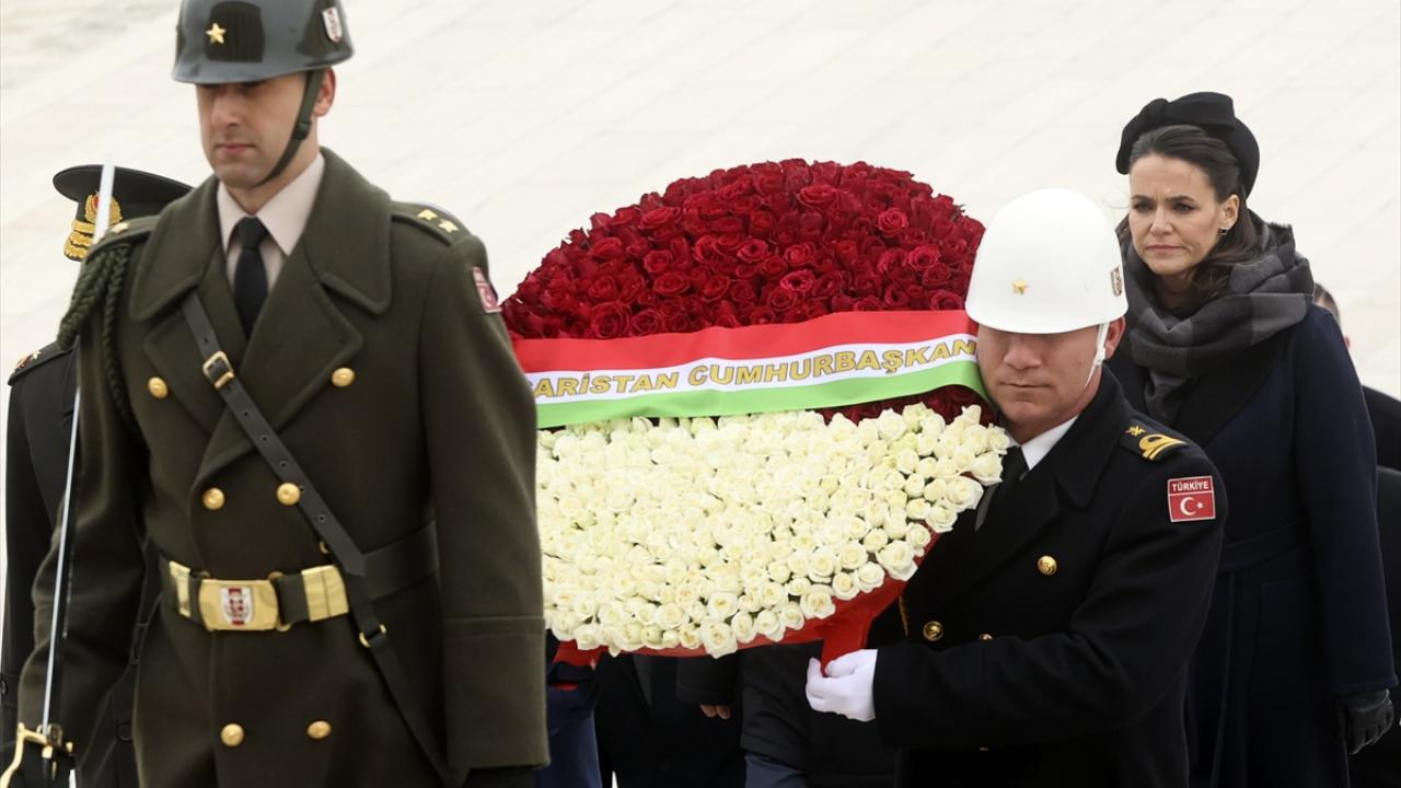 Macaristan Cumhurbaşkanı Katalin Novak, Anıtkabir`i ziyaret etti